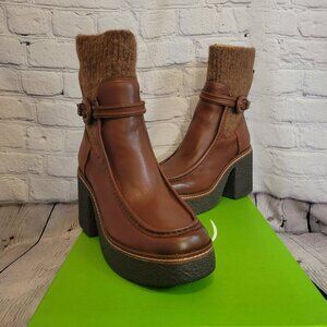Sam Edelman Sidney Womens Leather Australian Wool Mid-Calf Boots